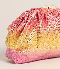 Pretty Glow Moment Ombre Satin Clutch