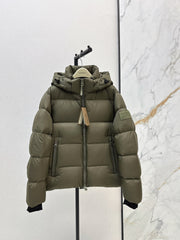 Burberry 25 Hooded Jacket Khaki Green Nylon Down 00640