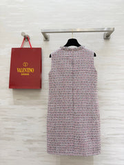 Valen 26s Dress Pink Tweed 344746