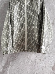 CD Monogram Jacket Gray mix Beige Polyester