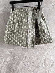 CD Monogram Culottes Gray mix Beige Polyester