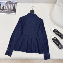 CD 25 Denim Shirt Dark Blue Cotton 594407