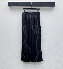 HM SS26 Palefroi Remix Pajama Pants Black Mulberry Silk 351817