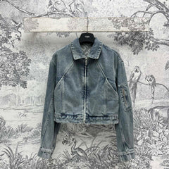 Fendi 25 Denim Jacket Blue Cotton