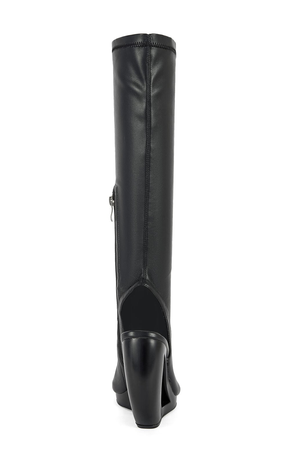 Women's Ilyssa Black Curved Wedge Boots