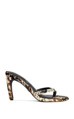 Women's Lewis Cream and Brown Genuine Calf Hair Sandals