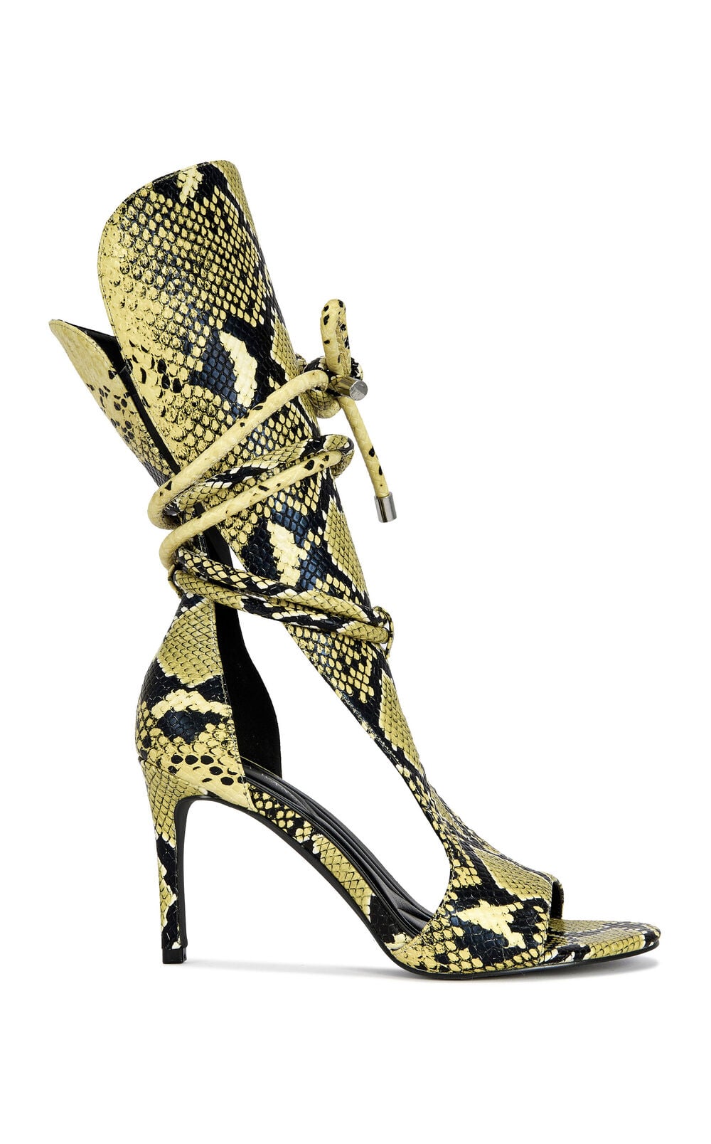 Women's Bocker Yellow Snake Stiletto Sandals