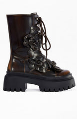 Women's Etra Espresso Flatform Booties