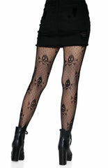 Pirate Net Skull Tights