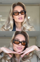SoHo Caramel Oval Sunglasses
