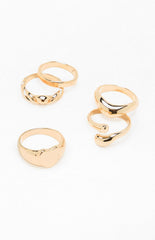 5 Pack Maddy Chunky Rings