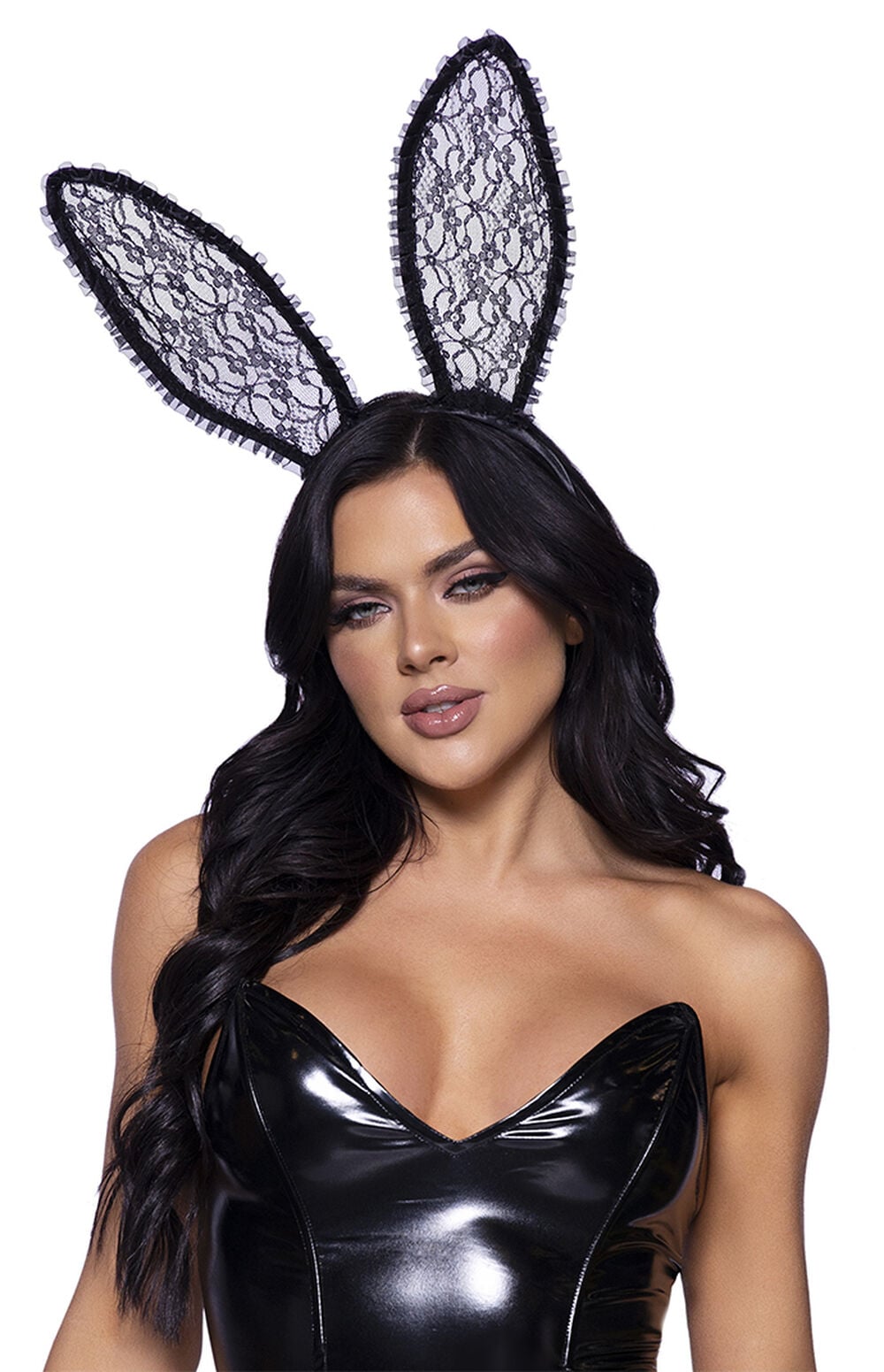 Costume Bendable Lace Bunny Ears Headband