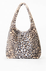 Leopard Faux Fur Shoulder Bag