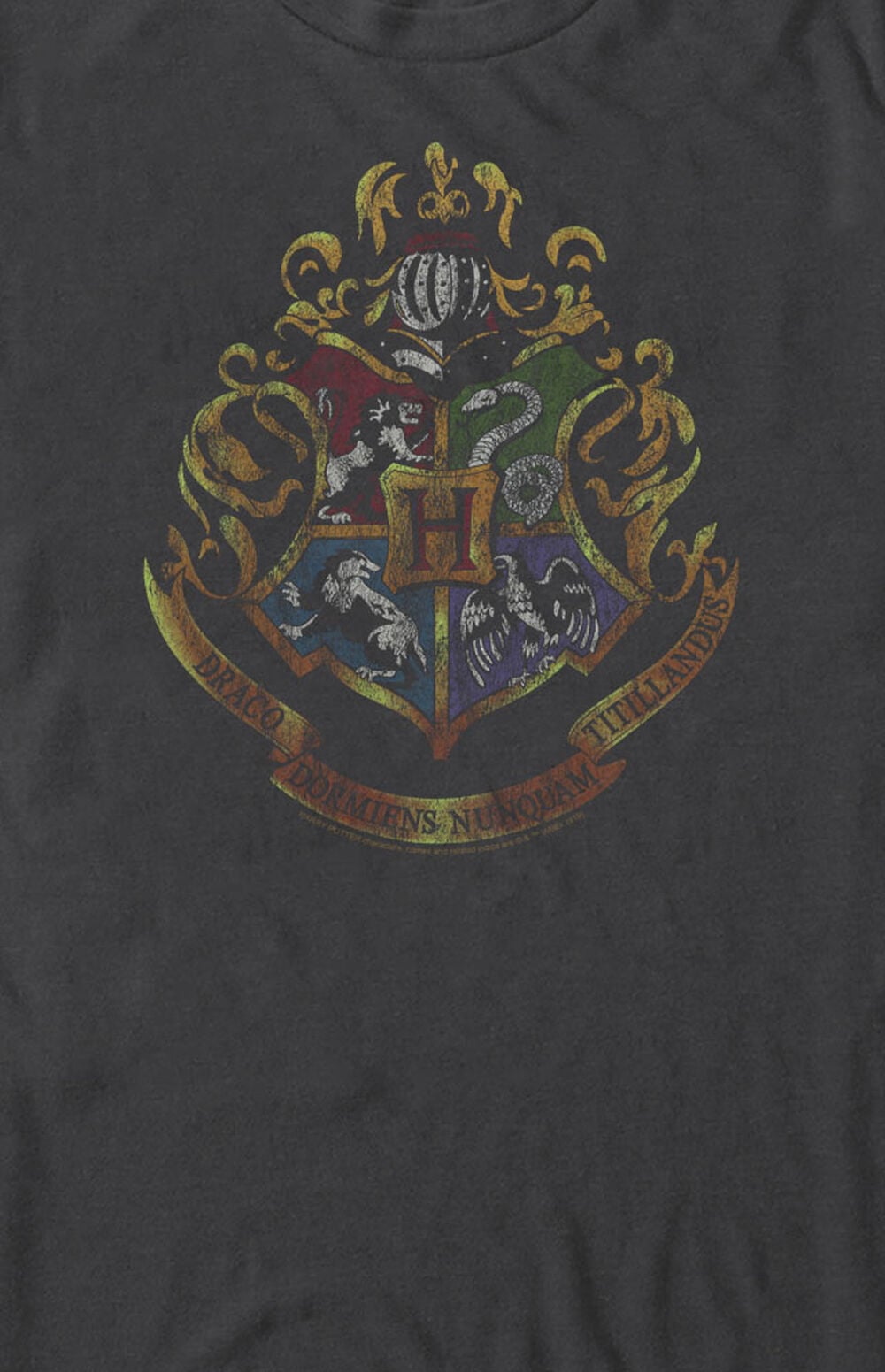 Harry Potter Dark Vintage Crest T-Shirt