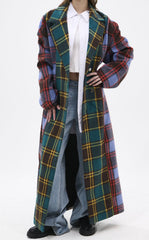Studio Plaid Trench Coat
