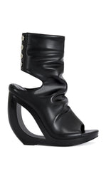 Women's Circos Black Wedge Sandal Booties