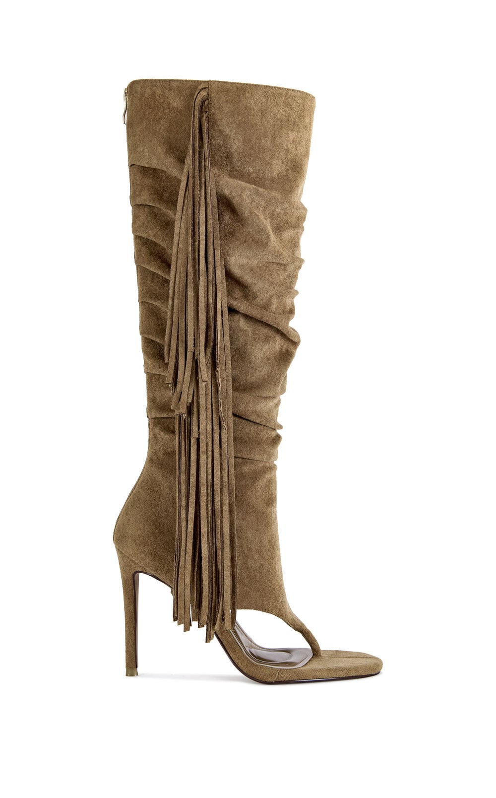 Women's Johanna Tan Fringe Stiletto Booties