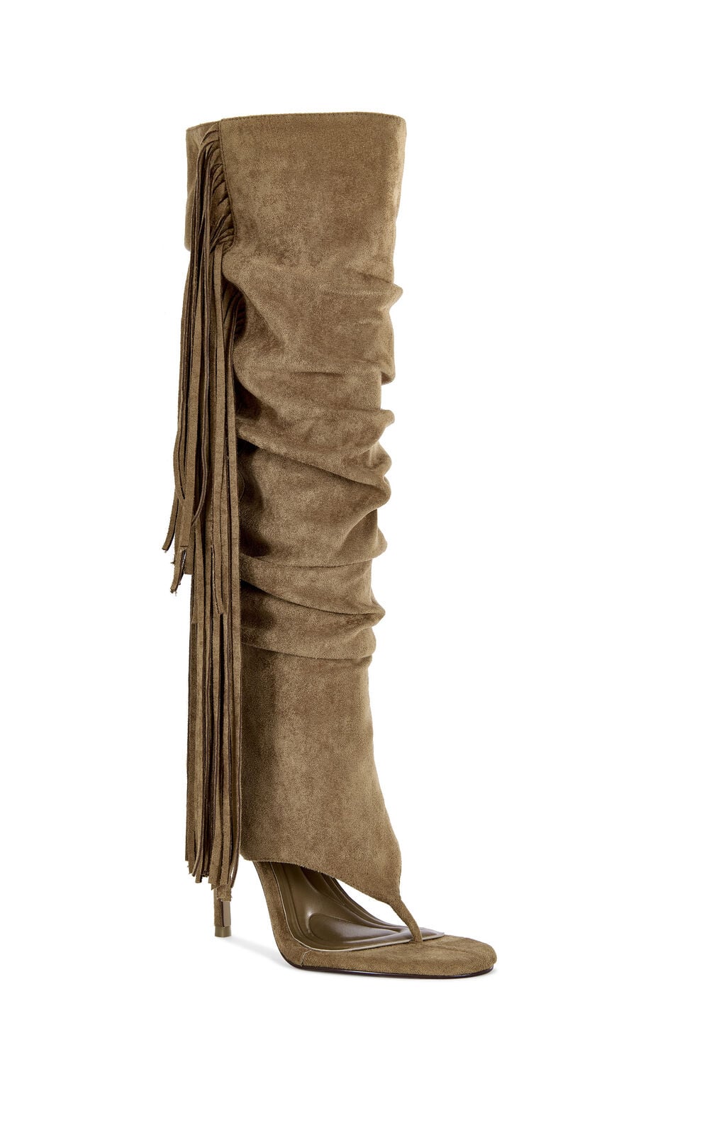 Women's Johanna Tan Fringe Stiletto Booties