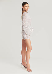 Lucia Sequin Crochet Dress