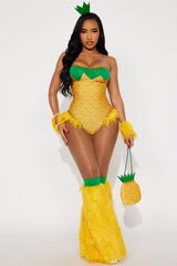 Pretty Pineapple 5 Piece Costume Set - Yellow