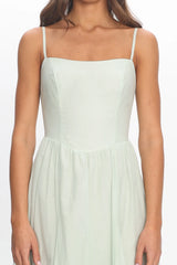 Dulce Scoop Neck Midi Dress Sage