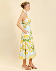 Copacabana Halter Midi Dress