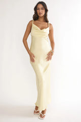 Limelight Luxe Triple Strap Back Maxi Dress Butter