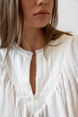 Leia Blouse in Cream