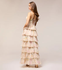 Anabelle Floral Chiffon Formal Dress
