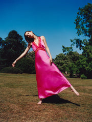 Aurelia Dress in Cerise