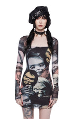 Petrified Night Mini Dress