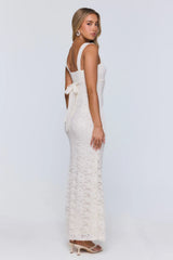 Endless Honeymoon Lace Maxi Dress Cream