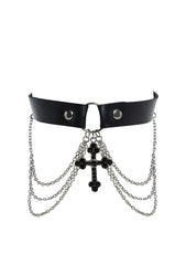 Deep Devotion Cross Choker