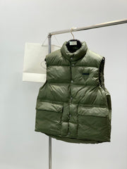 Prada 2025 Prada Re-Nylon Puffer Vest Green Down