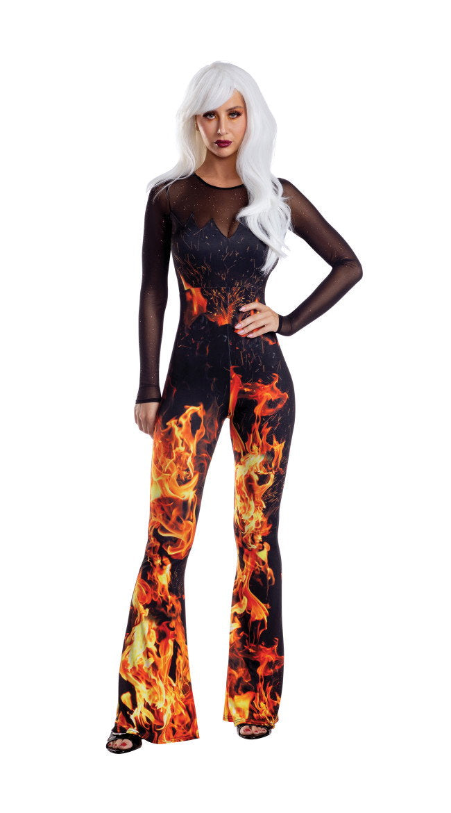 Flame Jumpsuit Costume - Image 1