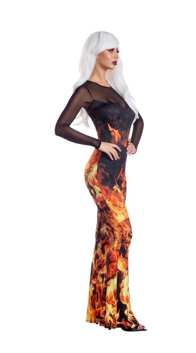 Flame Jumpsuit Costume - Image 2