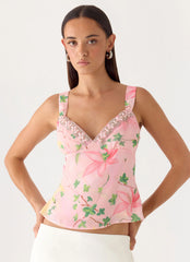 Loop Cami Top - Blooming Spring