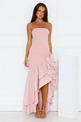 Extravagant Events Strapless Maxi Dress Pink