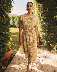 Quinn Pintuck Midi Dress