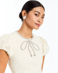 Perla Bow Midi Dress