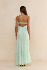 Summer Sorbet Strapless Midi Dress Mint