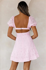 Strawberry Smoothie Mini Dress Pink