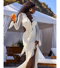 Caroline Lace Long Sleeve Formal Dress