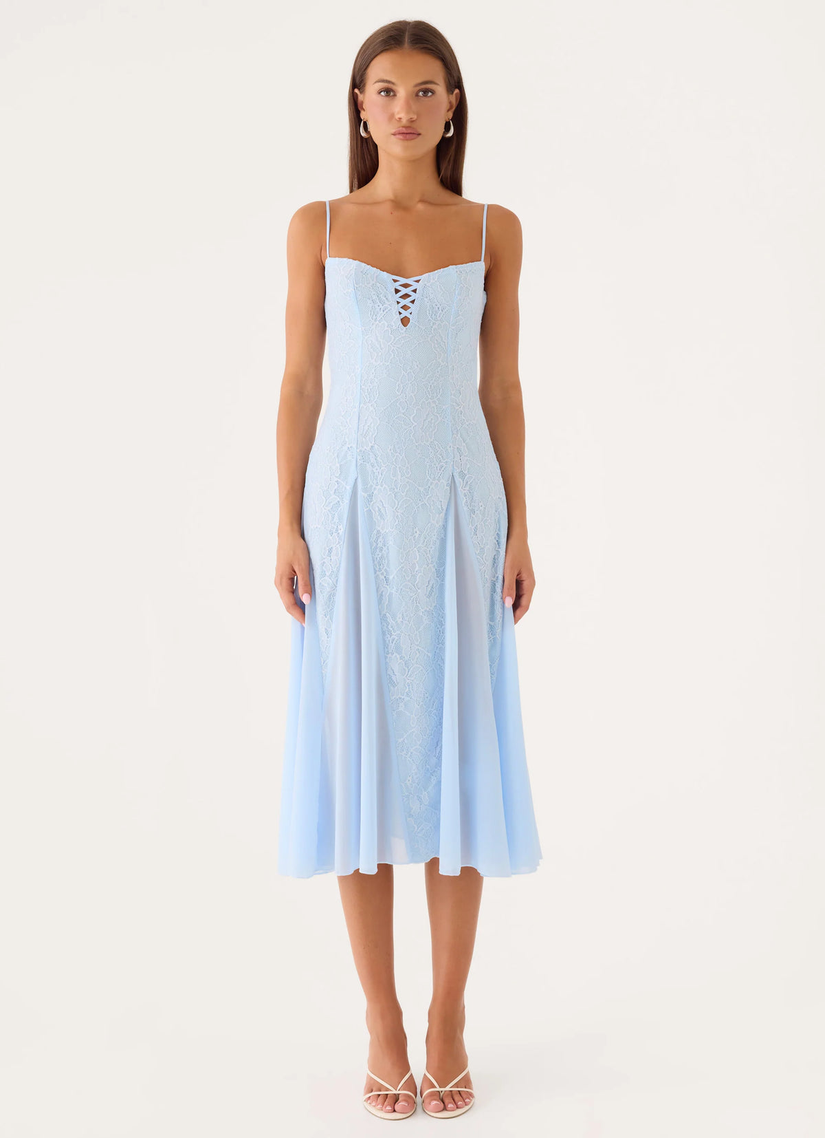 Erynda Midi Dress - Blue