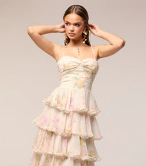 Anabelle Floral Chiffon Formal Dress