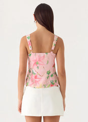 Loop Cami Top - Blooming Spring