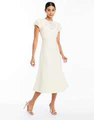 Perla Bow Midi Dress