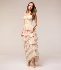 Anabelle Floral Chiffon Formal Dress