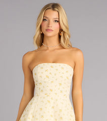 Sunlit Daydream Floral Mini Dress