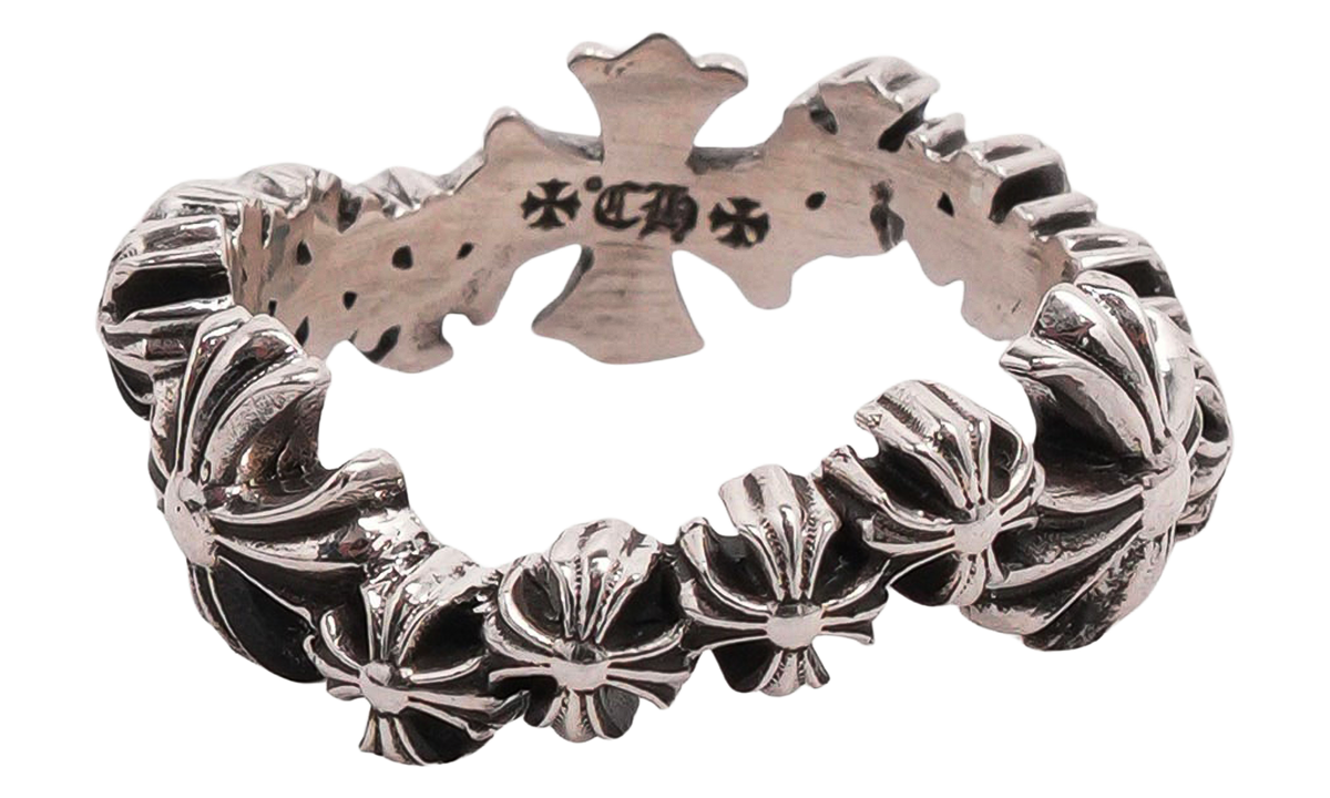 Plus Cross Wave Ring Silver CHRM1793